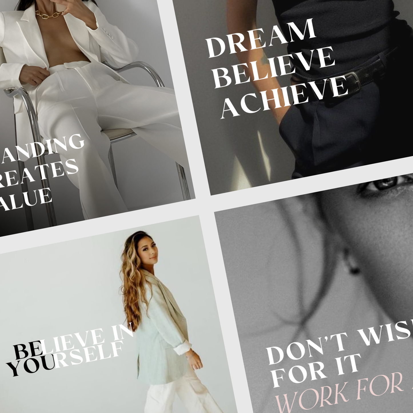 Perfectly Polished Professional & Clean Instagram IG Posts, Social Media Templates