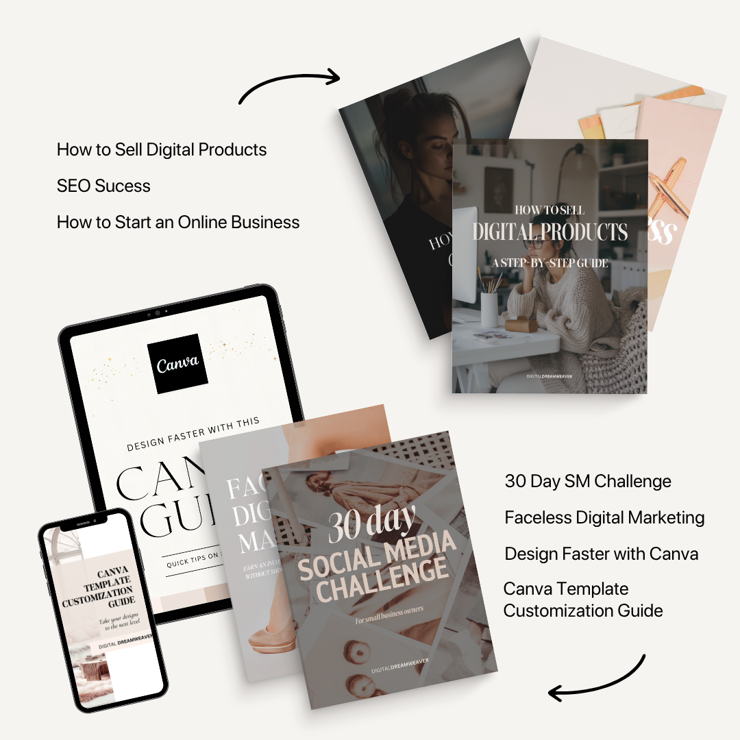 Empire Builder Ultimate Vault™ | Ultimate Faceless Digital Marketing Ebook Bundle PLR MRR, 30 Day Social Media Challenge Canva Guide, Sell Online Products Beginner Course