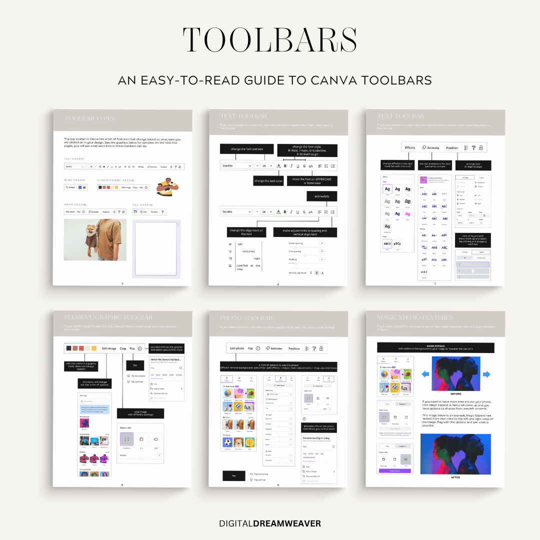 Canva Guide for Beginners & Pros: Learn Design Tips, Tricks & Toolbar Shortcuts