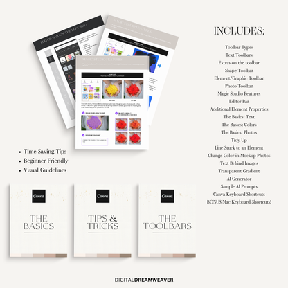 Canva Guide for Beginners & Pros: Learn Design Tips, Tricks & Toolbar Shortcuts