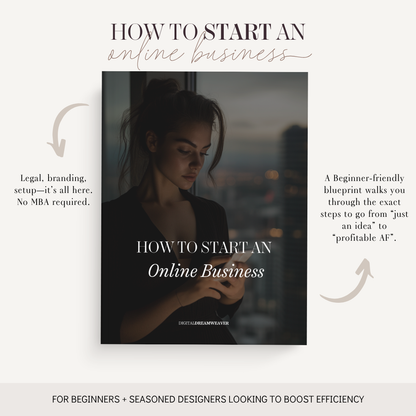 How to Start an Online Business | eBook for Beginners & Creators