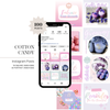 Cotton Candy Pastel Instagram Templates | Colorful Engagement Boosting Canva Social Media Post Feed Grid Kit for Influencers, Coaches and Boutiques