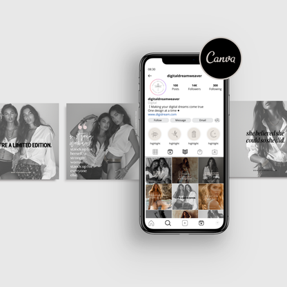 Women's Empowerment Instagram Posts IG Social Media for Women Template