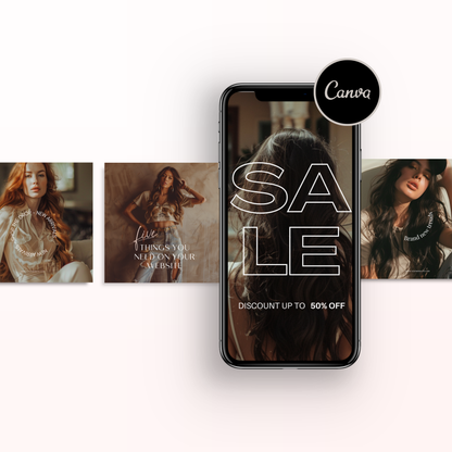 Modern & Ambitious Entrepreneur IG Instagram Posts & Stories Social Media Kit