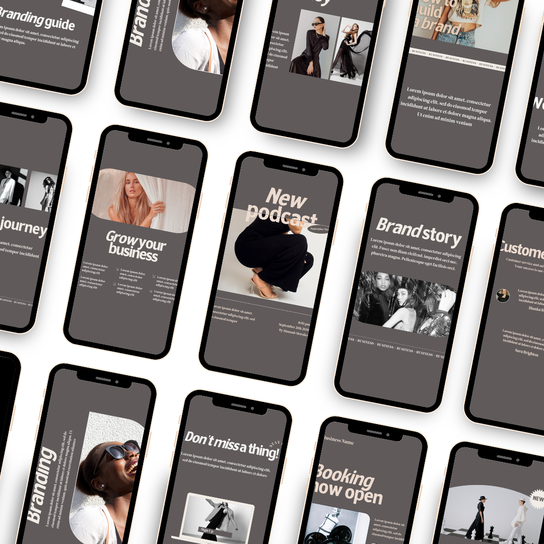 Trés Chic Neutral Minimalist Engagement Content Social Media Kit