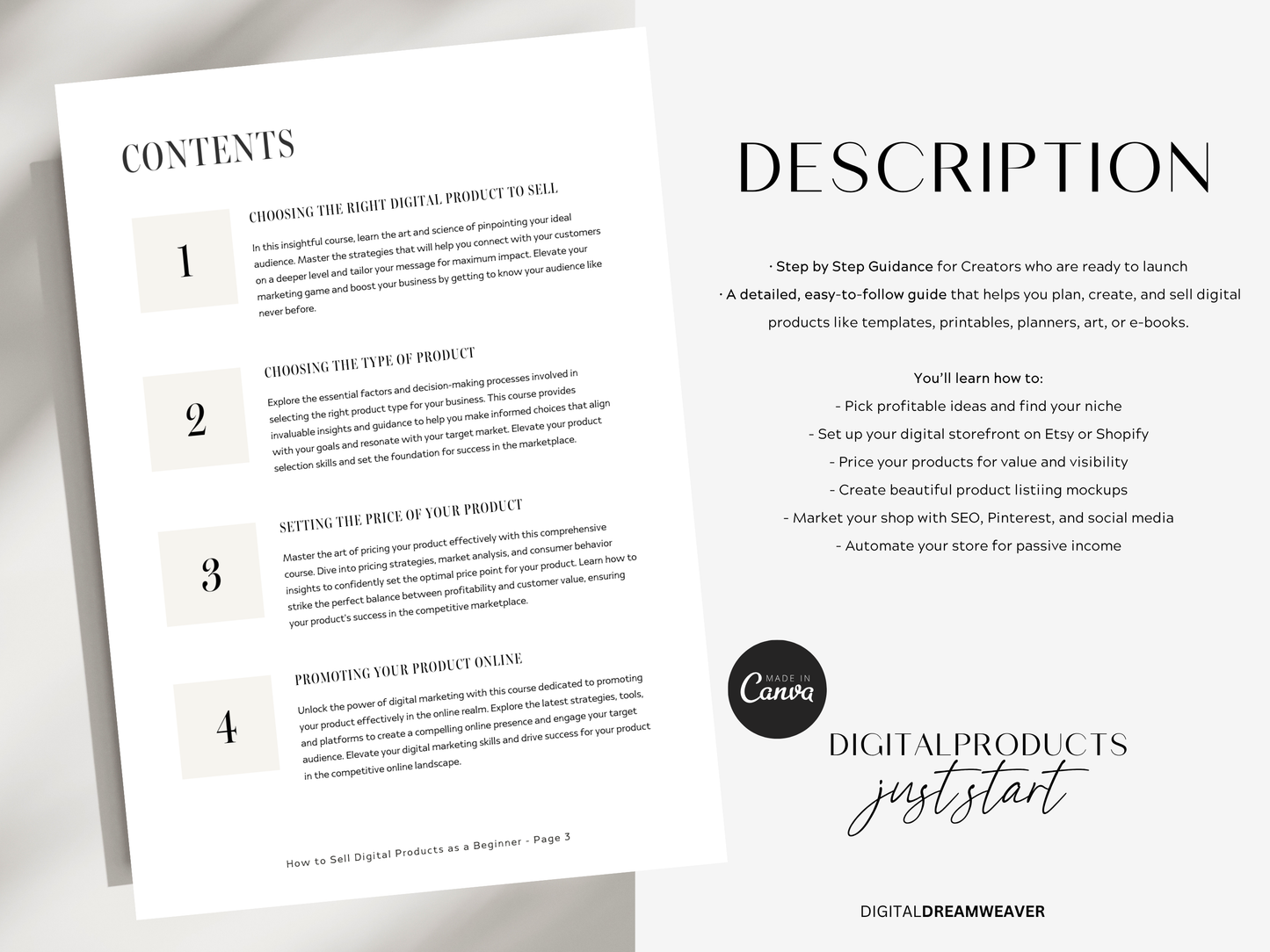 How to Sell Digital Products as a Beginner | ebook