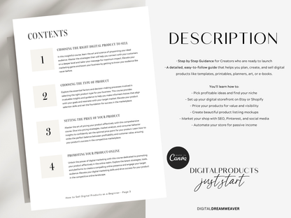 How to Sell Digital Products as a Beginner | ebook