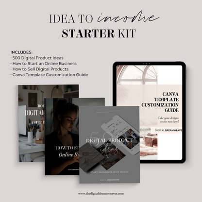 Idea to Income Starter Kit™ | 4-In-1 Digital Business Launch Bundle