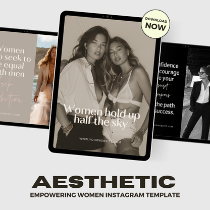 Women's Empowerment Instagram Posts IG Social Media for Women Template