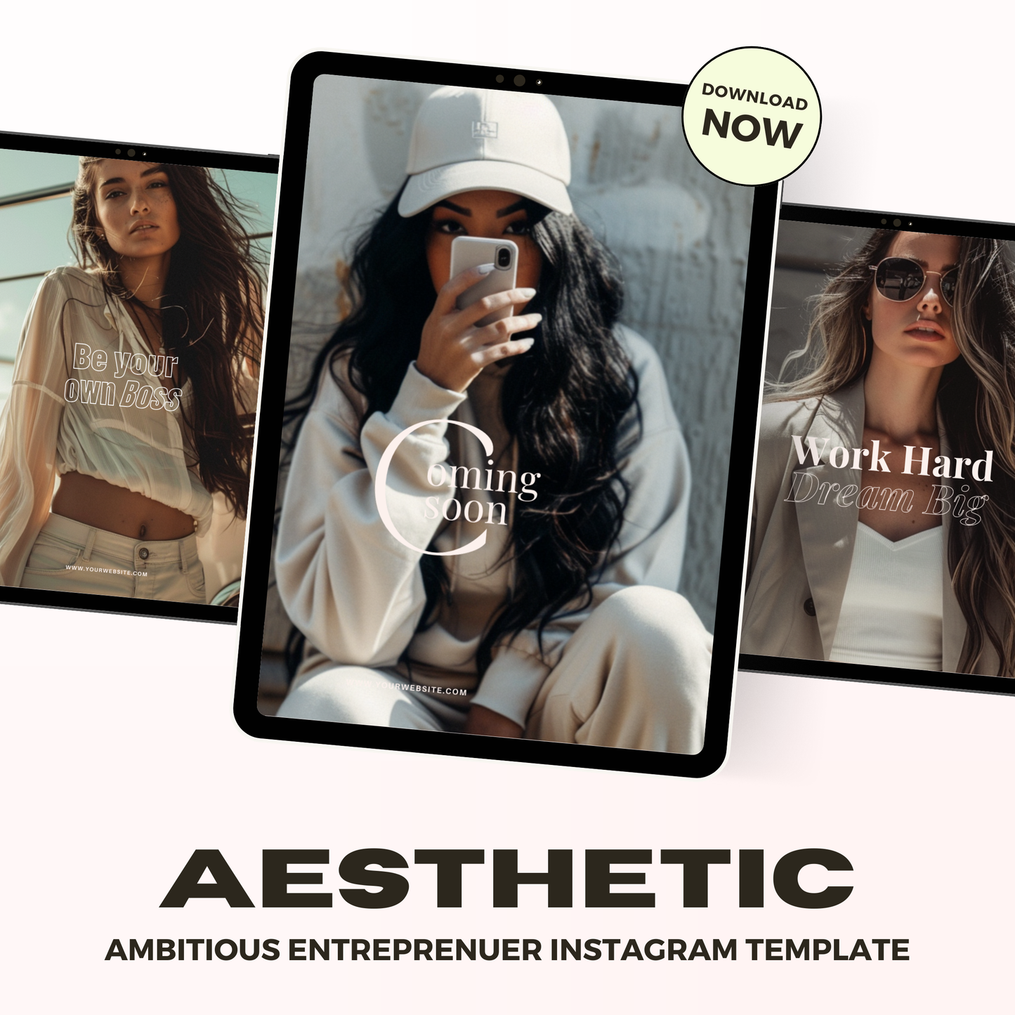 Modern & Ambitious Entrepreneur IG Instagram Posts & Stories Social Media Kit