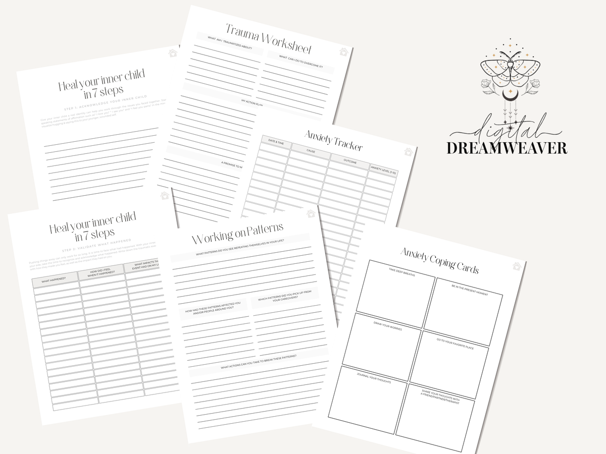 Trauma Processing Workbook | Digital Download | Healing Guide for Emotional Trauma | Self-Help Journal | Mental Health Workbook