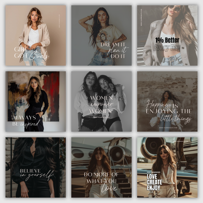 Modern & Ambitious Entrepreneur IG Instagram Posts & Stories Social Media Kit