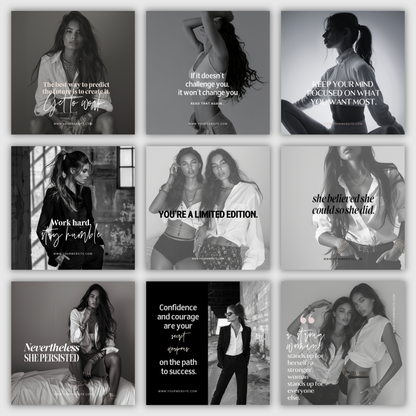 Women's Empowerment Instagram Posts IG Social Media for Women Template