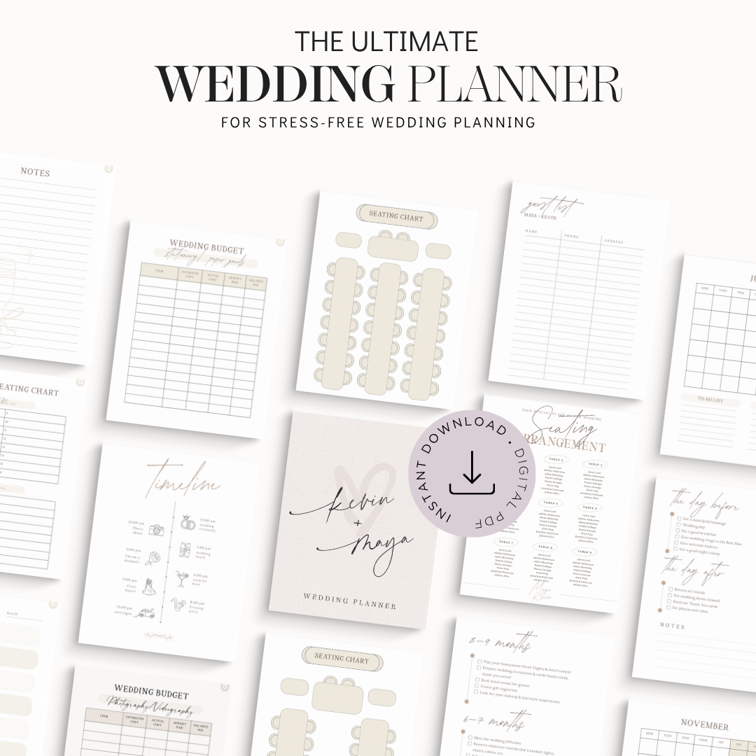 Ultimate Wedding Planner | Digital Download for Stress-Free Wedding Planning