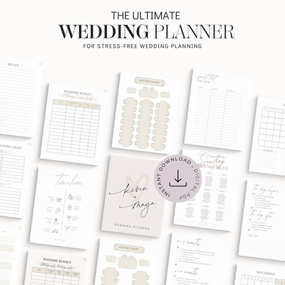 Ultimate Wedding Planner | Digital Download for Stress-Free Wedding Planning