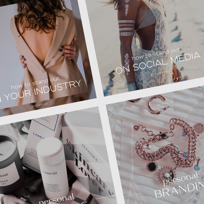Modern Luxe Mininimalist, Editorial Aesthetic, Engagement Boosting IG Social Media Instagram Posts Template