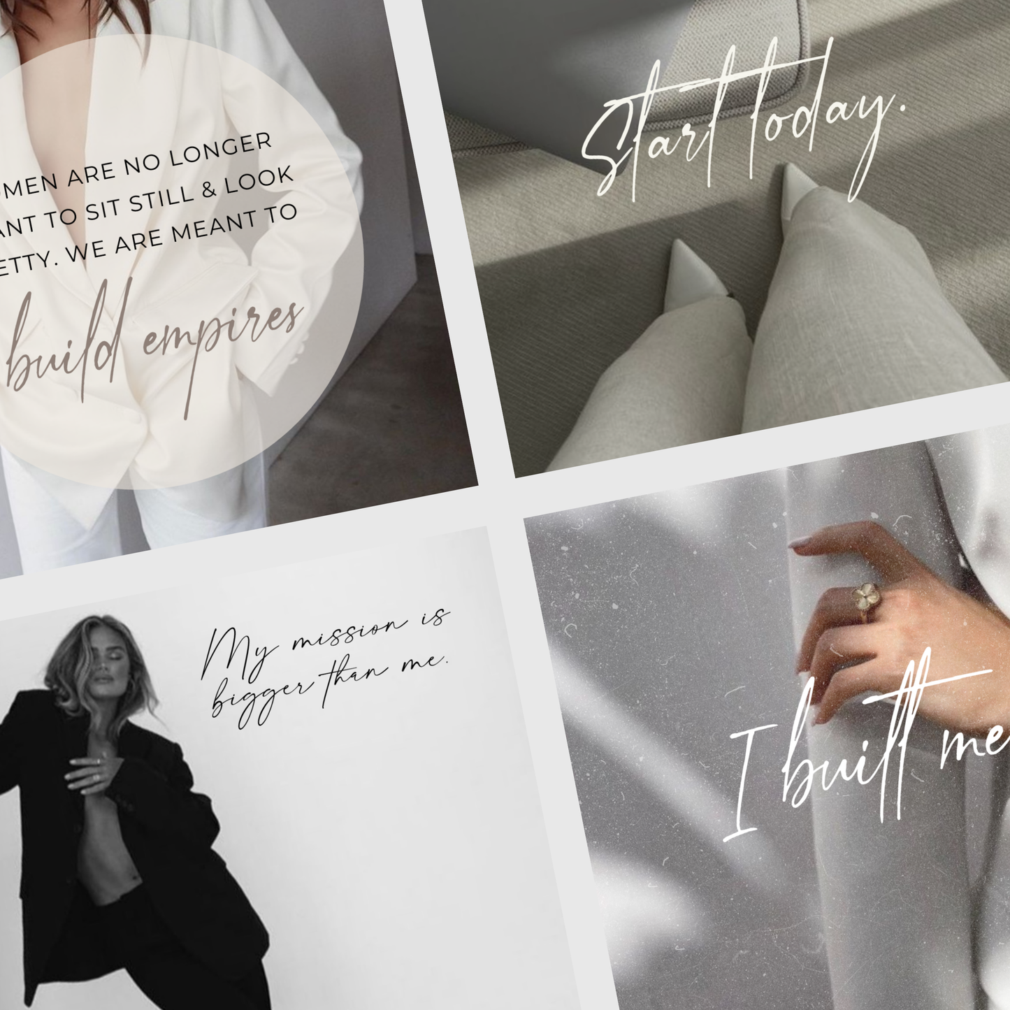 Perfectly Polished Professional & Clean Instagram IG Posts, Social Media Templates