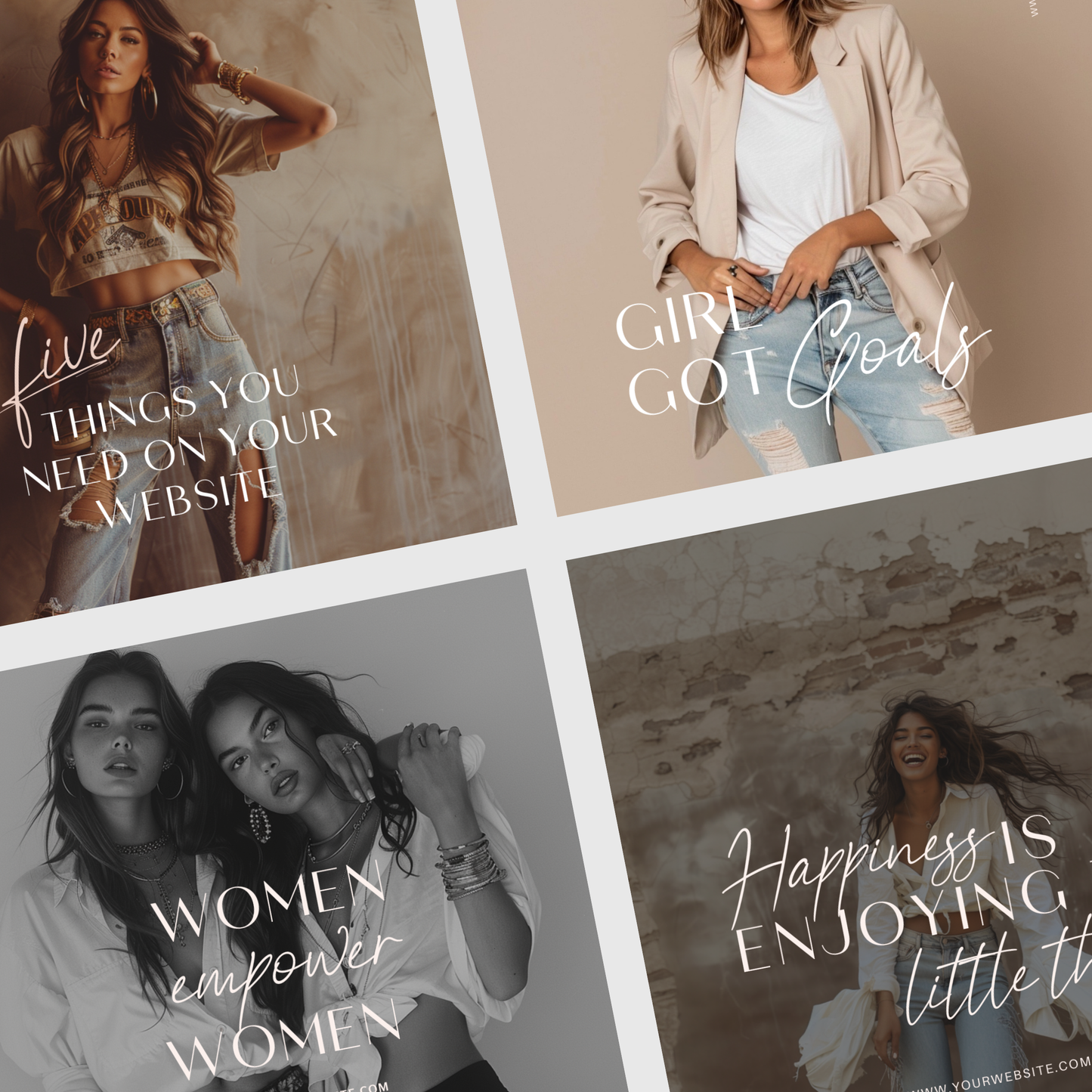 Modern & Ambitious Entrepreneur IG Instagram Posts & Stories Social Media Kit