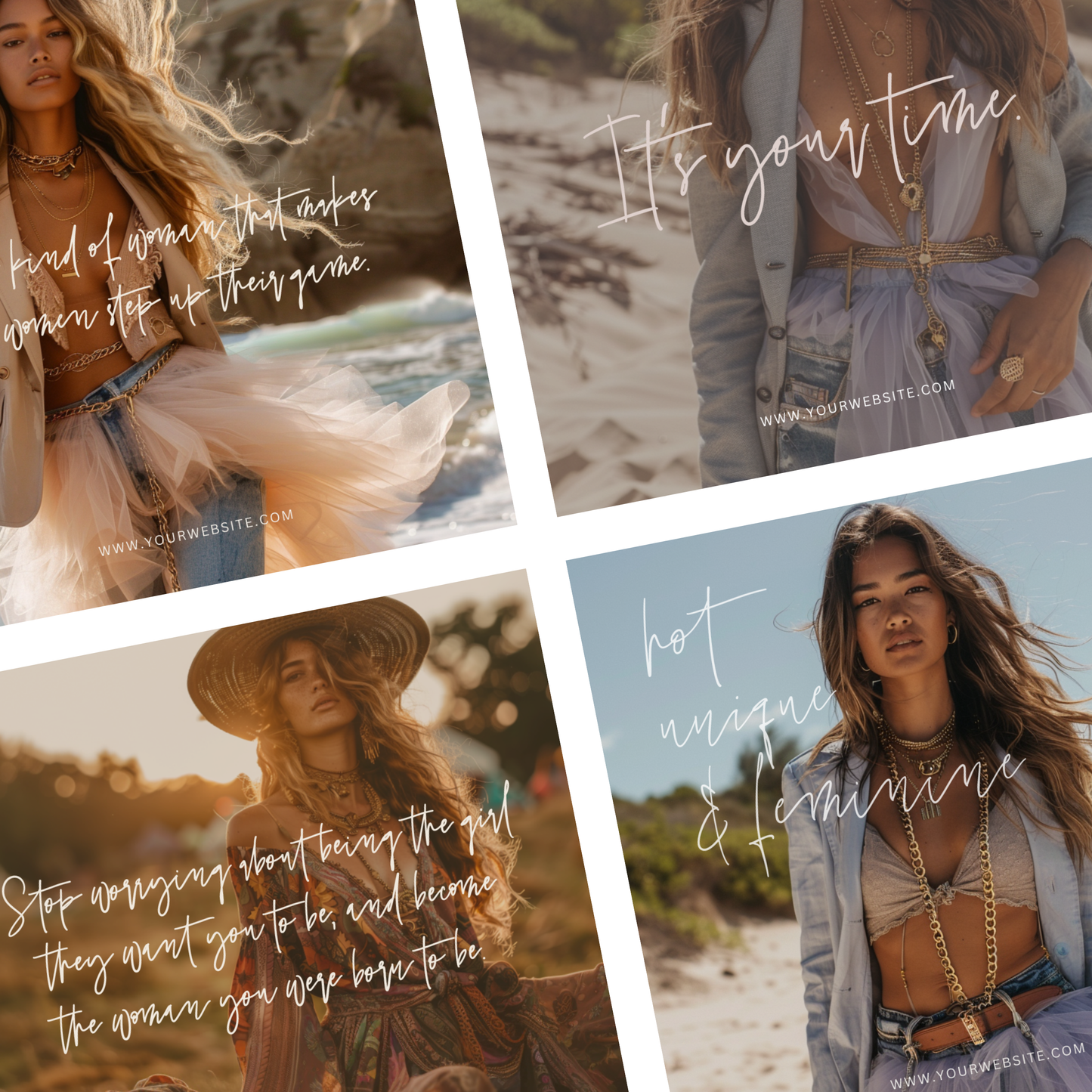 Women's Empowerment Instagram Posts IG Social Media for Women Template