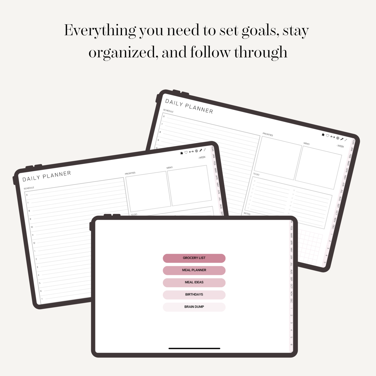 The Modern Minimal Life System — Digital & Printable Planner (Landscape Edition) Printable + Digital Planner | Yearly, Monthly, Weekly + Daily Planner | Goal Setting + Finance Tracker | Productivity + Mindset Binder