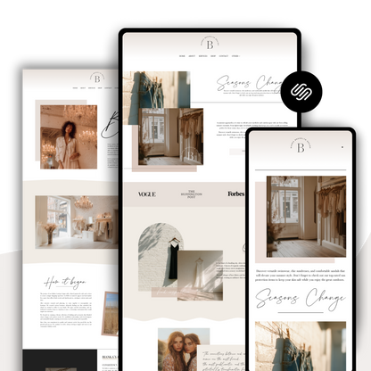 Bianka Squarespace Website Template
