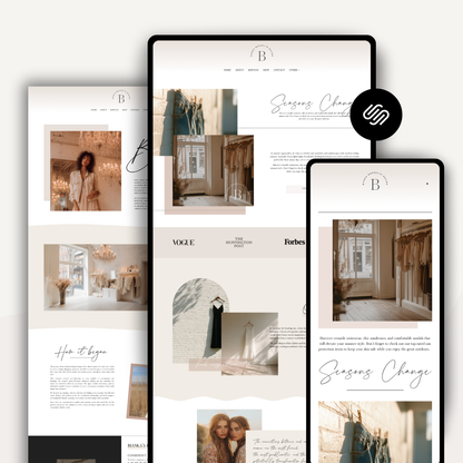 Bianka Squarespace Website Template
