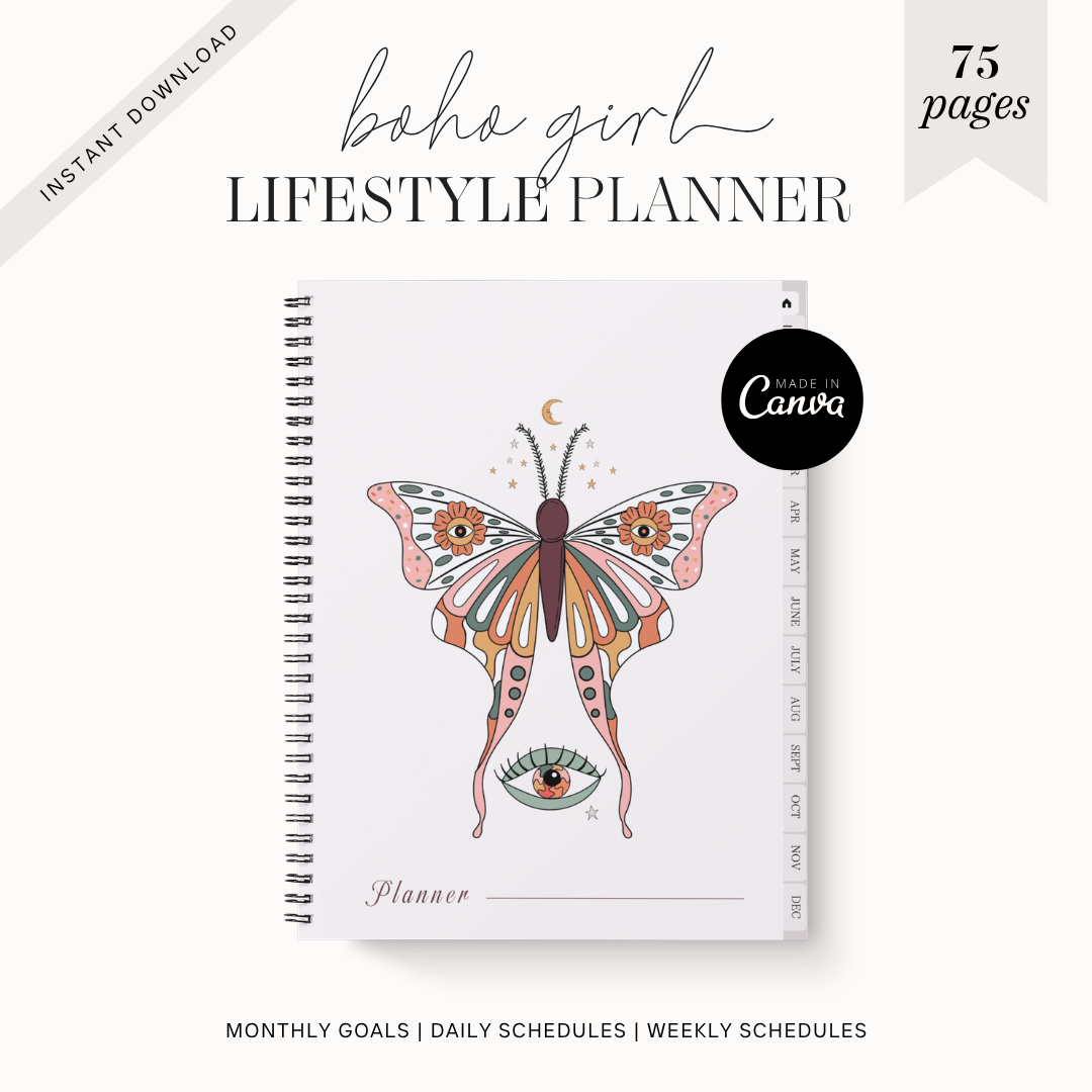 Boho Girl Mega Life Digital Planner