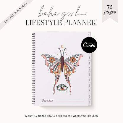 Boho Girl Mega Life Digital Planner