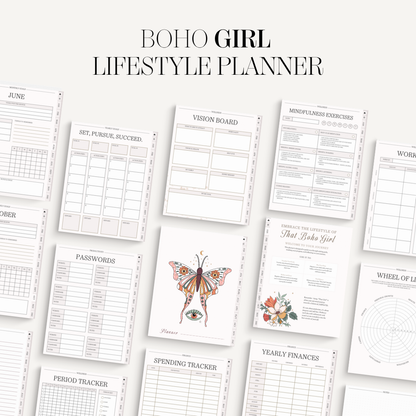 Boho Girl Mega Life Digital Planner