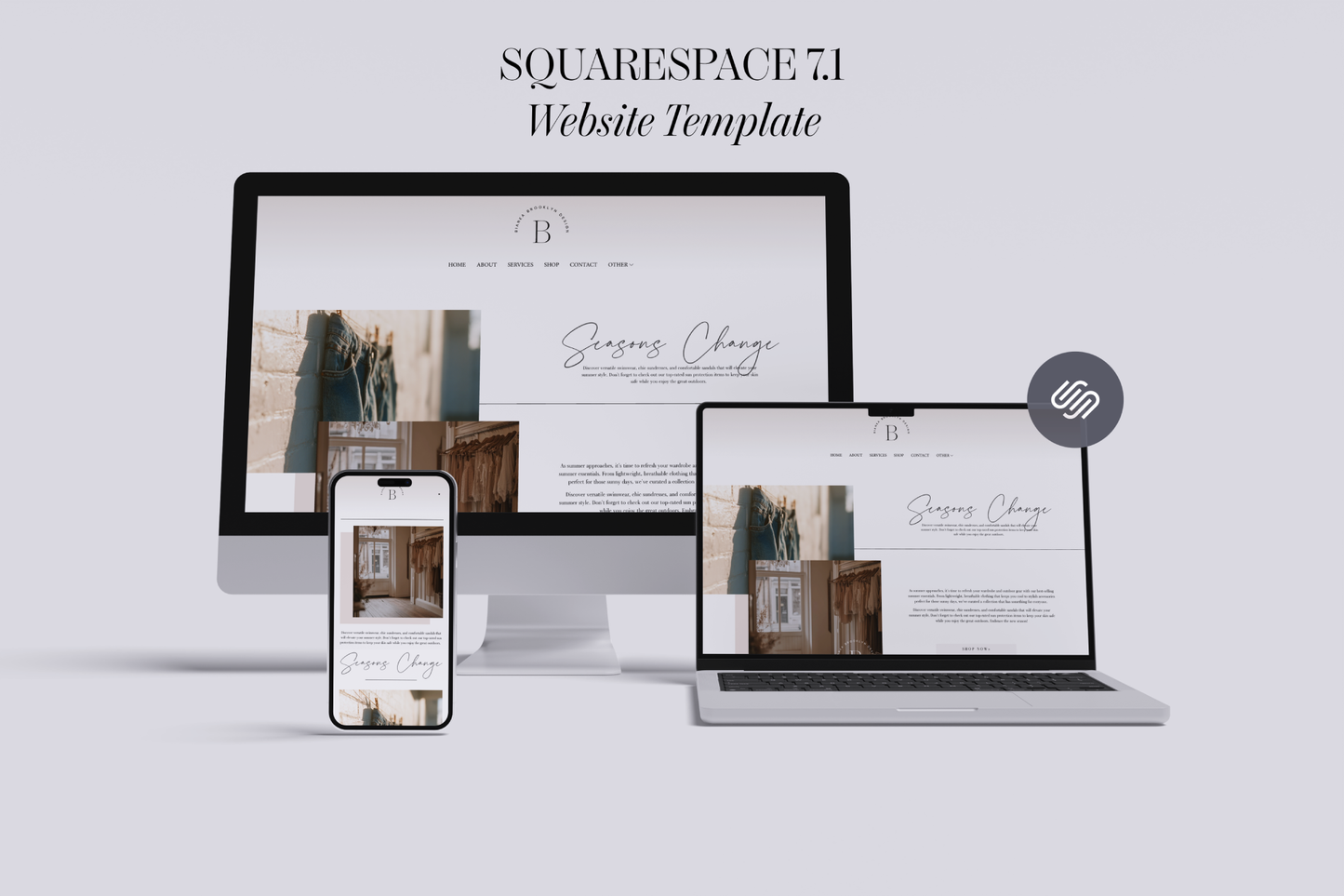 Bianka Squarespace Website Template