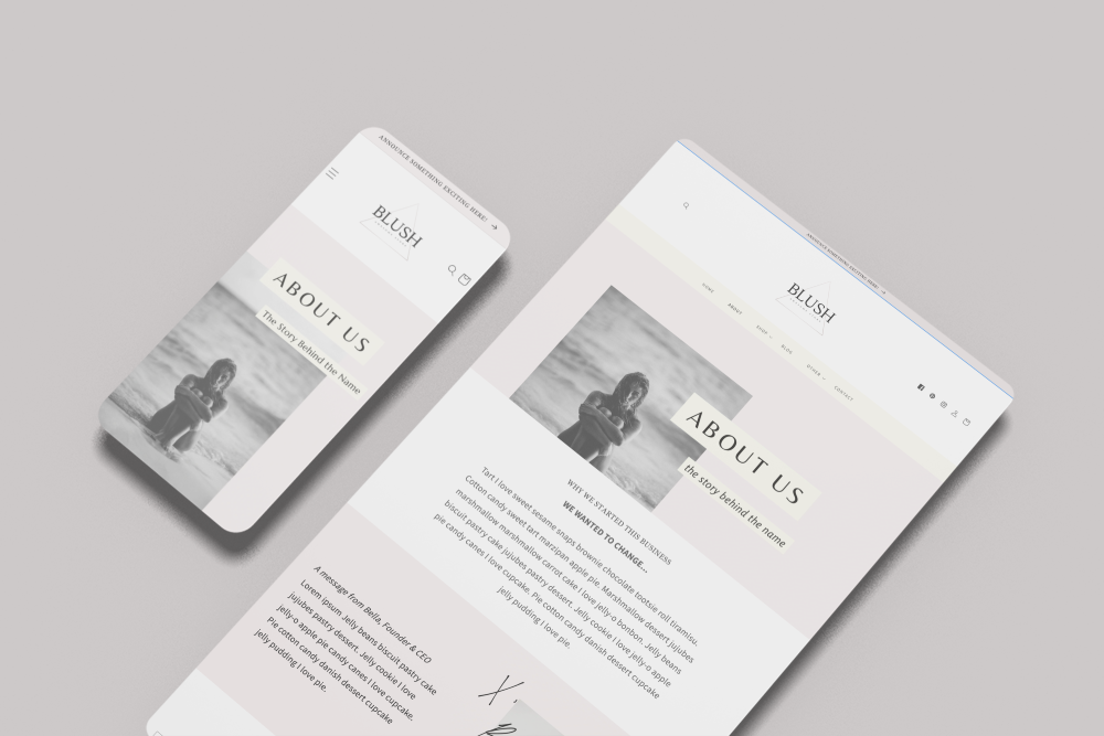 Blush | Customizable Website Template for Shopify