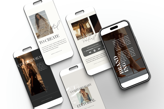 Bobbi | 120 Editorial Neutral Minimalist Engagement Content Social Media Kit