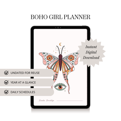 Boho Girl Mega Life Digital Planner