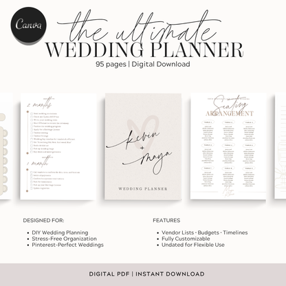 Ultimate Wedding Planner | Digital Download for Stress-Free Wedding Planning