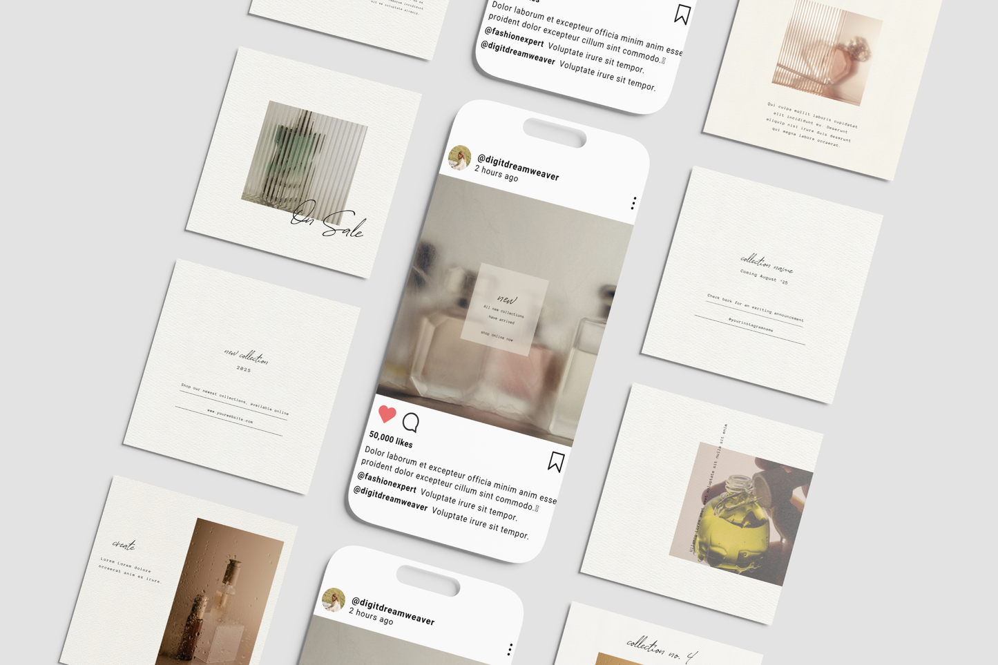 Sahara | 30 Ultra Minimalist Instagram Post Templates