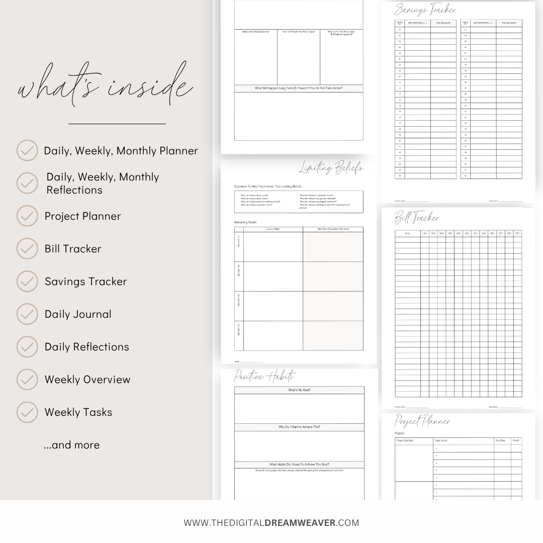 The Capri Daily, Weekly + Monthly Planner with Ikigai