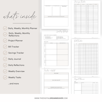 The Capri Daily, Weekly + Monthly Planner with Ikigai