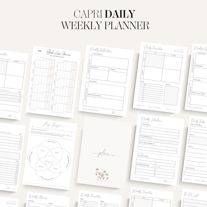 The Capri Daily, Weekly + Monthly Planner with Ikigai (Copy)