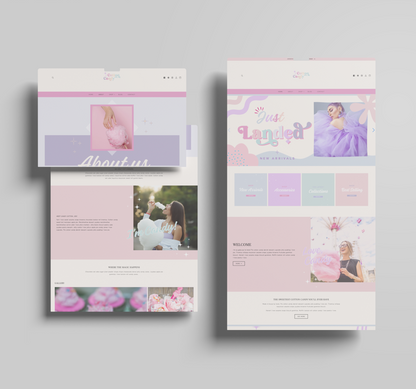 Cotton Candy Website Template for Shopify