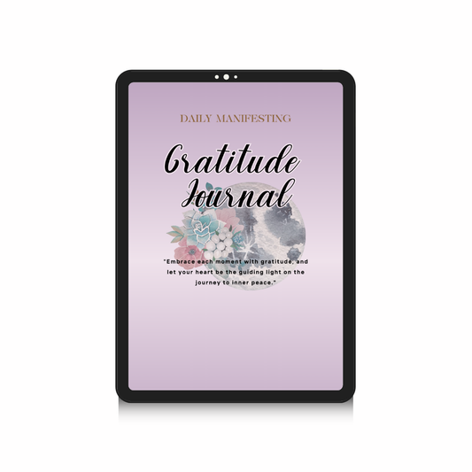Daily Manifesting & Gratitude Journal | Law of Attraction, Intentional Living, and Mindful Goal Setting