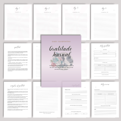 Daily Manifesting & Gratitude Journal | Law of Attraction, Intentional Living, and Mindful Goal Setting