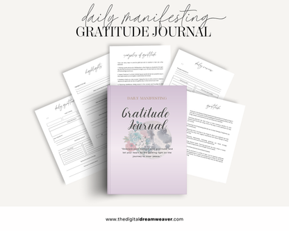 Daily Manifesting & Gratitude Journal | Law of Attraction, Intentional Living, and Mindful Goal Setting