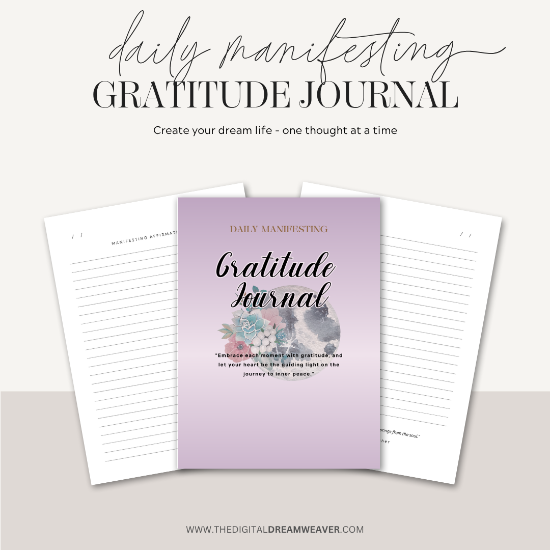 Daily Manifesting & Gratitude Journal | Law of Attraction, Intentional Living, and Mindful Goal Setting