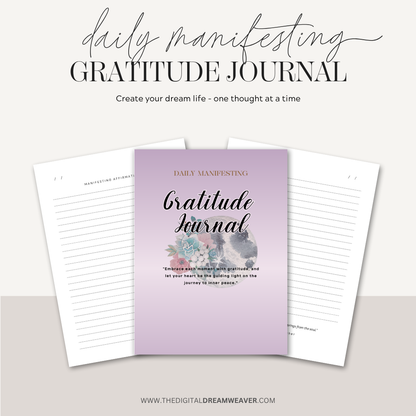 Daily Manifesting & Gratitude Journal | Law of Attraction, Intentional Living, and Mindful Goal Setting