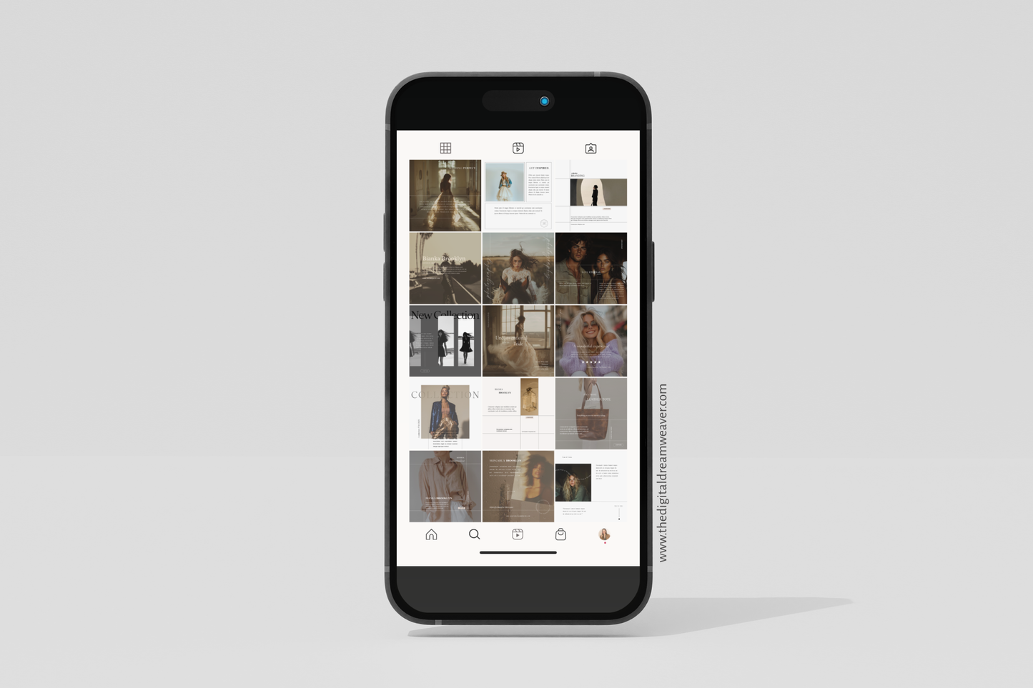 Ella Editorial Minimalist Social Media Kit — 60 Instagram Templates for Coaches, Creatives, Small Businesses + Content Creators