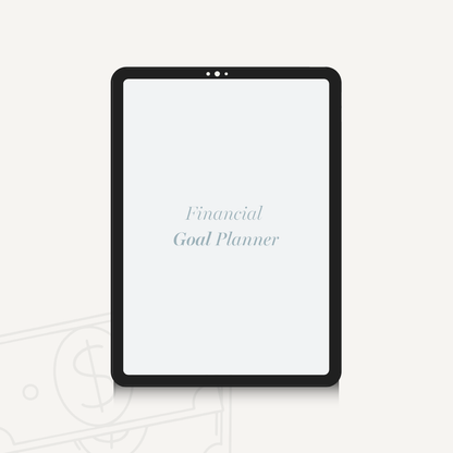 2026 2027 Financial Goal Planner and Monthly Budget Spreadsheet, Digital Wealth Tracker with Self Care Intentions, Minimalist Money Journal