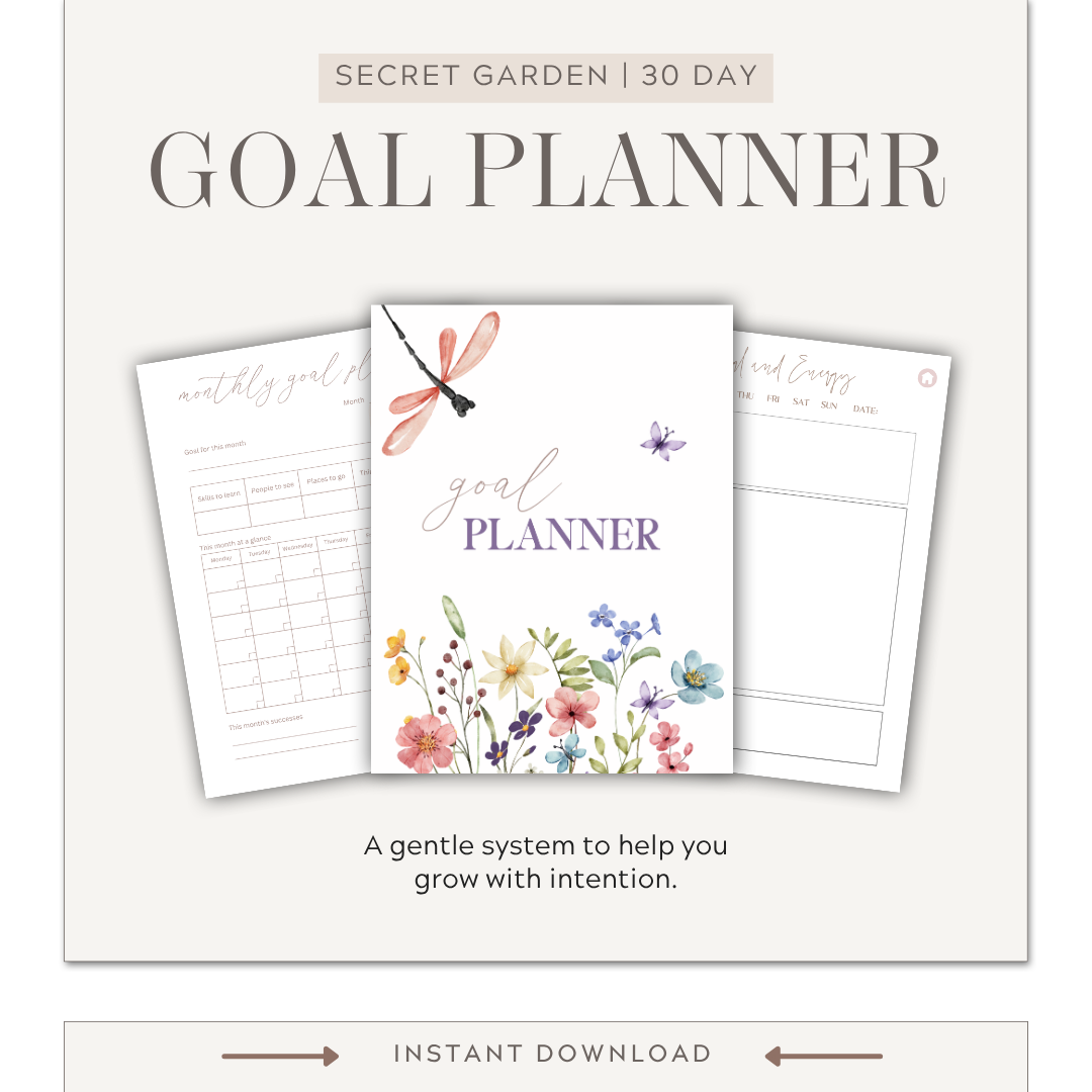 Secret Garden Goal Planner