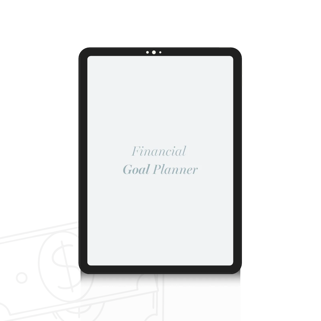 2026-2027 Financial Goal Planner and Monthly Budget Spreadsheet, Digital Wealth Tracker with Self Care Intentions, Minimalist Money Journal