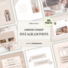 Content Creator IG Instagram Posts, Earthy Boho Aesthetic