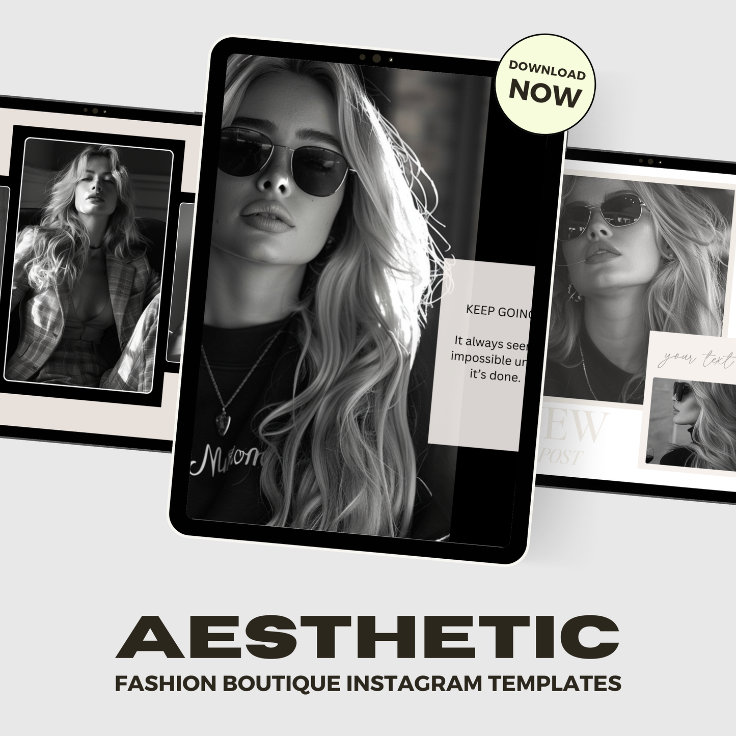 Boutique Fashion Instagram IG Posts, Social Media Template for Fashion